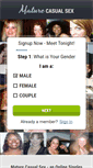 Mobile Screenshot of maturecasualsex.com