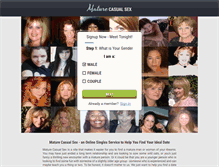 Tablet Screenshot of maturecasualsex.com